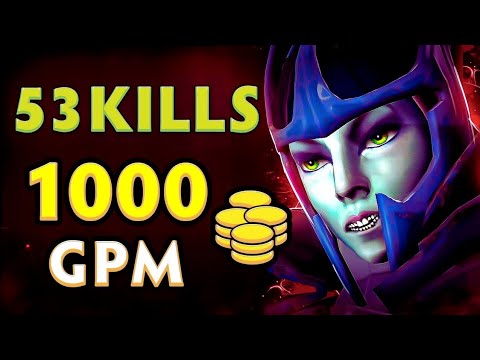53Kills Phantom Assassin 1100GPM Carry 1Kill Per Minute🔥
