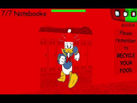 BALDI SA STAL VRAZEDNOU KACKOU!!! Baldi's Basics Mod: Donald Duck's Basics