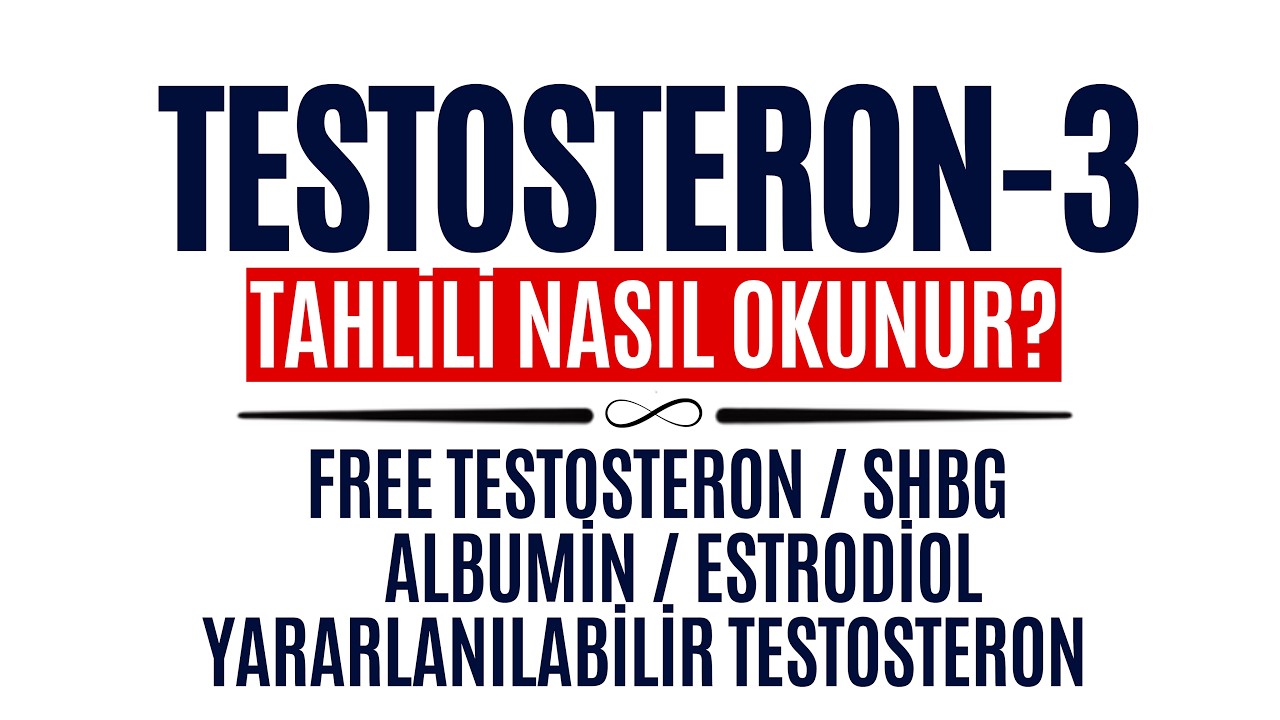 TESTOSTERON-3 | Testosteron Tahlili: Nasıl Yapılır ve Nasıl Değerlendirilir?