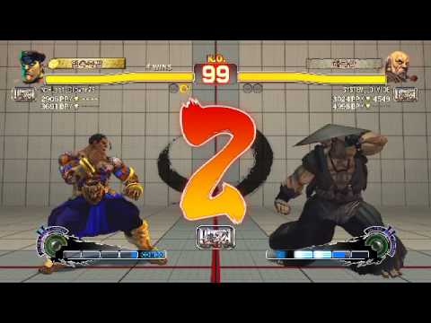 No-Leaf_Clover76(M.Bison) vs SYSTEM__DIVIDE(Gouken) - USF4 Endless Match 4