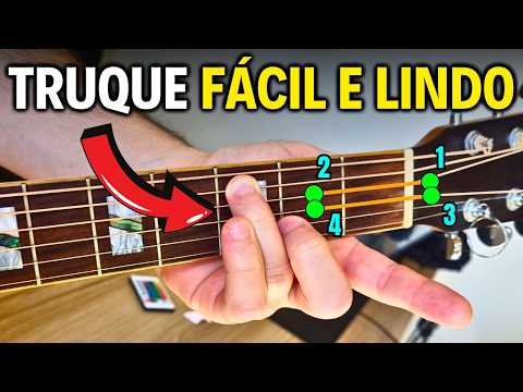 Parecendo ser FERA NO VIOLÃO - Como tocar bonito - Aula De Violão - Só precisa 4 NOTAS