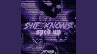 Cover art for she knows  sped up
