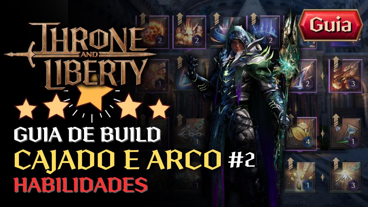 TENHA O MAIOR DANO COM AS HABILIDADES DO CAJADO E ARCO - GUIA PARA INICIANTE | THRONE AND LIBERTY