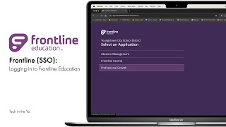 Frontline: Logging in to Frontline Education