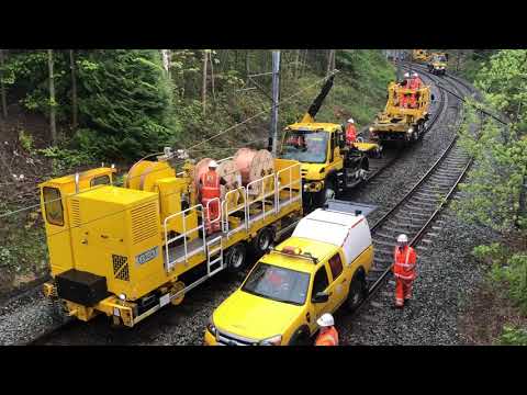 Emergency Metro overhead line replacement work #1