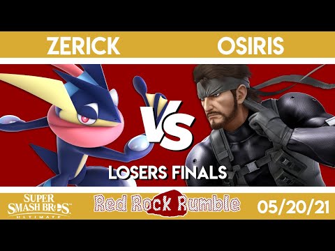 Red Rock Rumble #88 - Zerick (Greninja) VS. Osiris (Snake) - Losers Finals - Smash Ultimate