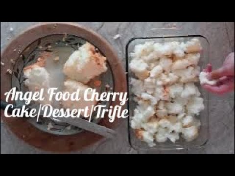 Angel Food Cherry Cake | No-Bake