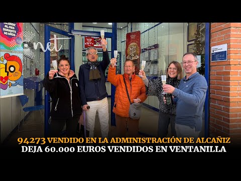 El 94273 vendido en ALCAÑIZ | Lotería NAVIDAD 2025