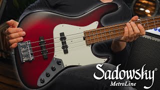 Video thumbnail for VINTAGE meets VERSATILITY: The SADOWSKY MetroLine Vintage J/J Bass in Burgundy BlackBurst | Demo by Sadowsky