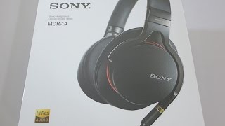 Video thumbnail for First Look: Sony MDR-1A Hi-Res Headphones Unboxing by Hi-Fi Insider