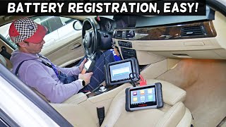 HOW TO REGISTER PROGRAM BATTERY BMW E90 E91 E92 E93 325i 328i 330i 320i 318i 316i 318d 320d 325d 330