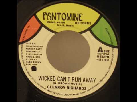 Pantomine REDPR 45+40 A Glenroy Richards   Wicked Can't Run Away
