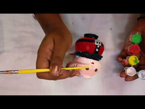 Santa claus Craft with ice-cream matka || merry Christmas Craft 2024 |👍👍👍👍👍👍👍