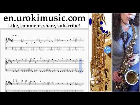 Saxophone lessons (Alto) Jonas Blue - Mama Sheet Music Tutorial Part#1 um-i352