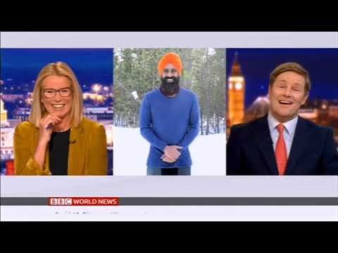 BBC News Interview with Gurdeep Pandher in -20ºC Temperature | Bhangra