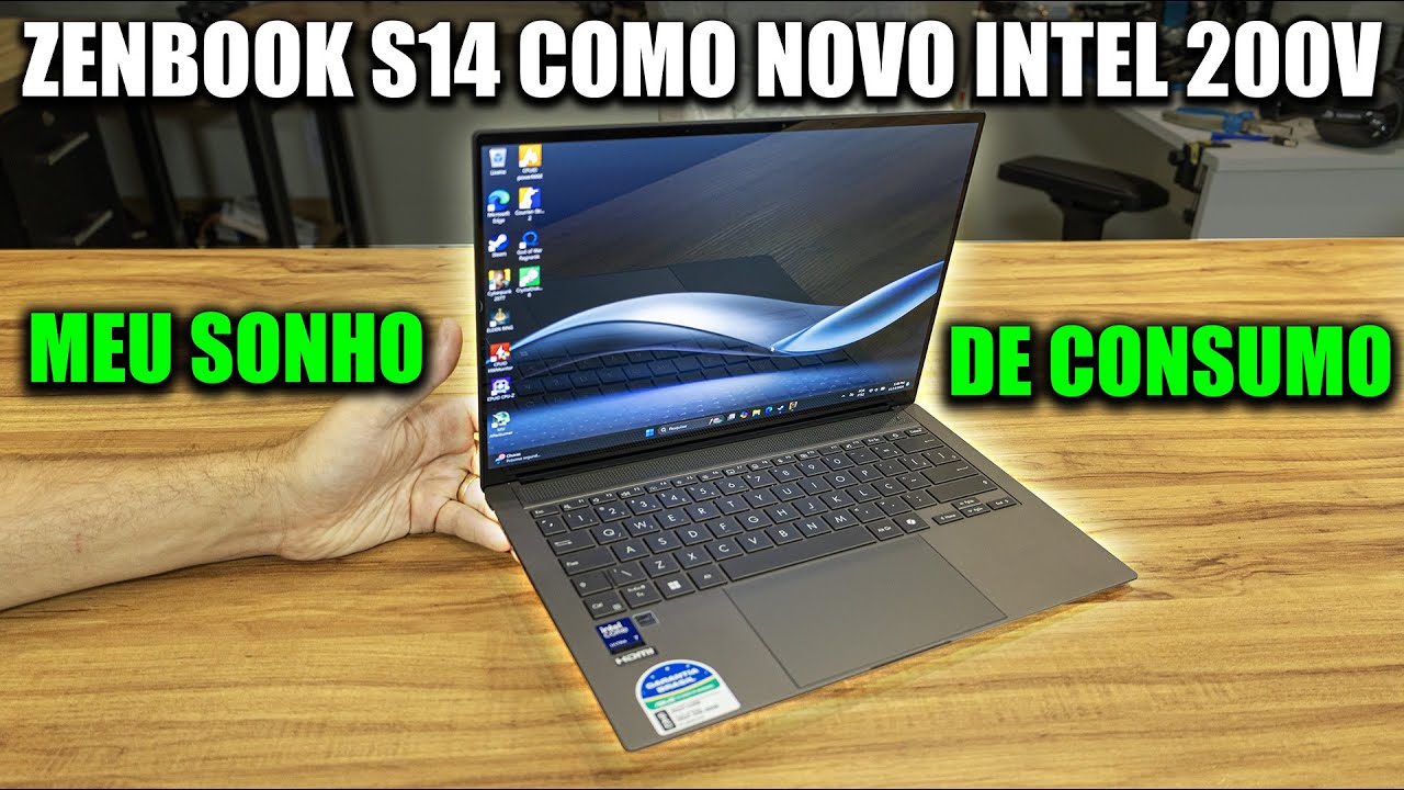 ZENBOOK S14 COM NOVO INTEL CORE ULTRA 7 258V, RODA CYBERPUNK NO VÍDEO INTEGRADO