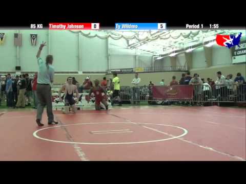 Timothy Johnson vs. Ty Wildmo at 2013 FILA Cadet Nationals - FS