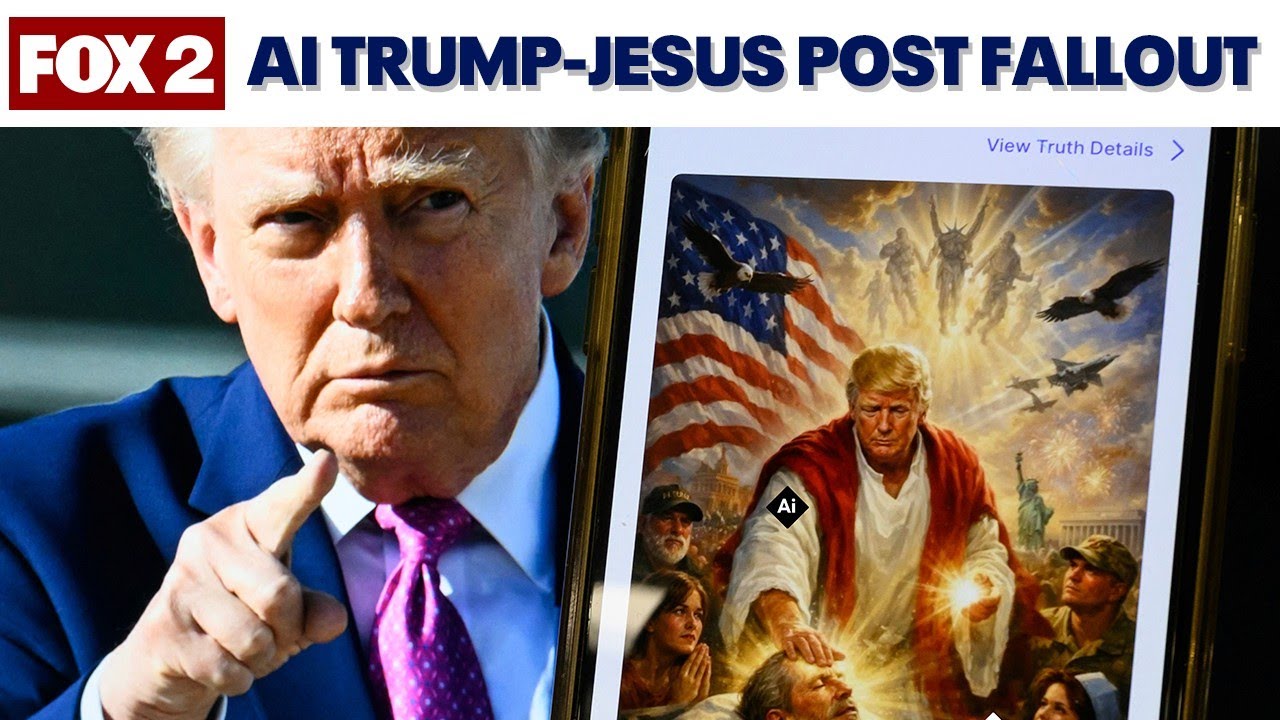 Fallout from Trump post depicting himself as Jesus