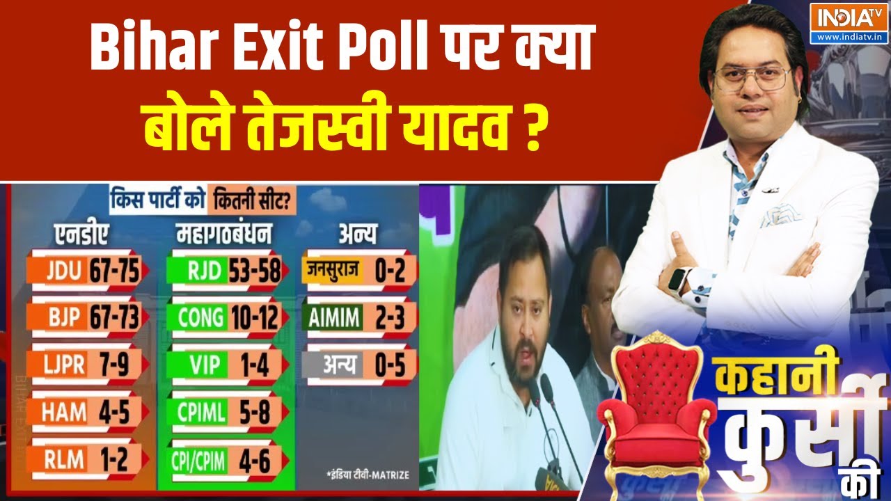 Bihar Elections 2025 : Exit Poll पर क्या बोले तेजस्वी यादव ? Tejashwi Yadav on Bihar Exit Poll