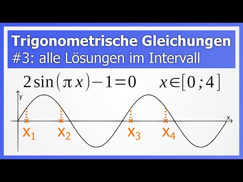 Solving trigonometric equations #3: all solutions in an interval (example for sine)