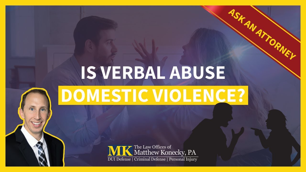 Is Verbal Abuse Domestic Violence in Florida?