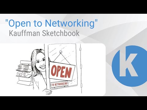 Kauffman Sketchbook - "Open to Networking"