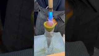 They brûlée it right in front of you 🍵🔥 | Matcha Brûlée in Asakusa #asakusa #cafe #cafehopping