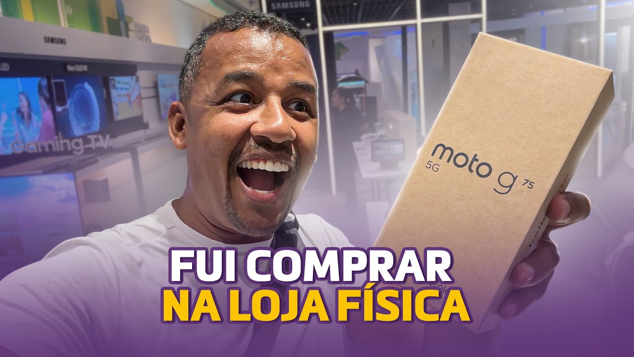 Fui Até a Loja Comprar o Novo MOTO G75 | OLHA Que RESENHA com o Vendedor