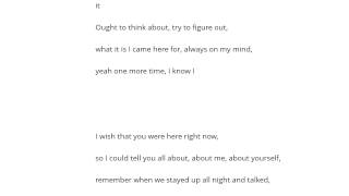 Jeremiah&#39;s Grotto   Trying To Forget You Şarkı Sözü