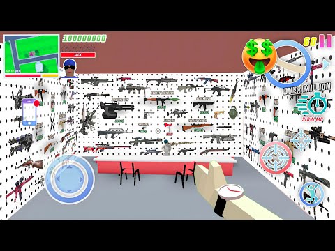 DUDE THEFT WARS - All Secret and Rere Weapons Locations (Rail Gun, Sniper Rifle & more)