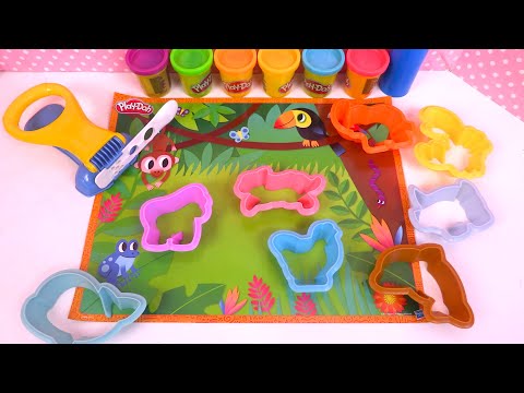 Create and Learn Sea Animals 🐳  and Jungle Animals 🦁 with Play Doh  | Preschool Toddler Learning