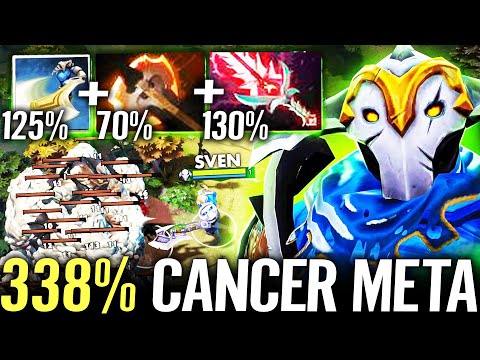 🔥 GOD Sven FURY 195% MAX CLEAVE — Bloodthorn + ULT 338% CRIT DMG Satifying Physic Carry Dota 2 Pro