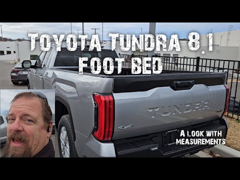 Toyota Tundra 8.1 foot bed. Quick look with measurements
