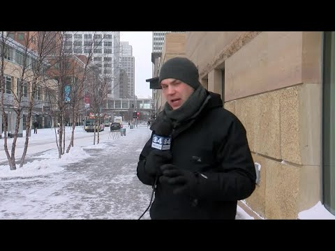 It's -12 Degrees In Minneapolis: Downtown Like A Ghost Town