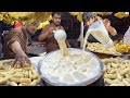 Crushed Ice Banana Milkshake 🍌 Roadside Street Drink Banana Juice Making | Street Food Processing