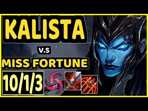 TITAN (KALISTA) vs MISS FORTUNE - 10/1/3 KDA BOTTOM ADC CHALLENGER GAMEPLAY - BR
