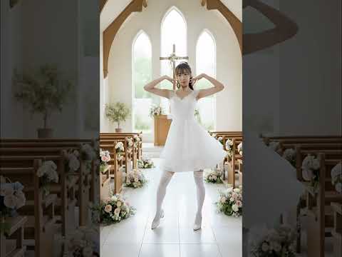 ウエディングドレスを着た女性
