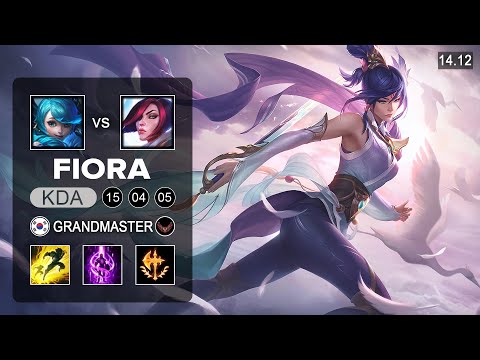 Fiora vs Gwen Top - KR Challenger - Patch 14.12 Season 14