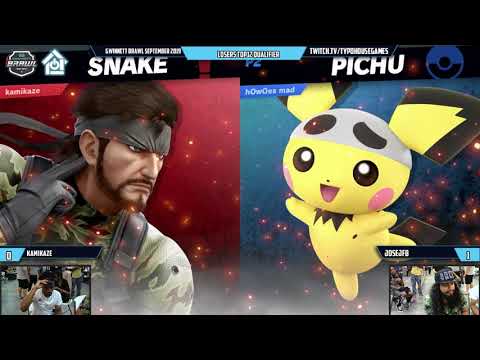 Gwinnett Brawl September 2019 - Kamikaze(Banjo/Snake) VS JoseJFB(Pichu) - L. Top 12 Qualifier