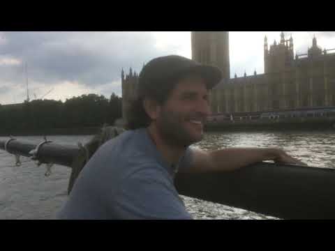 Adventure along River Thames through Central London on a Dutch Barge (Sailing Tjalk)