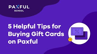 Buying Gift Cards on Paxful