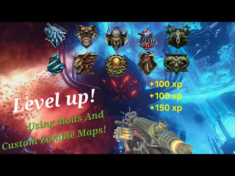 Rank up on BO3 custom zombies maps/mods easy tutorial