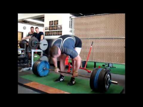 George Leeman- Heavy deadlifts, 840lbs x 4 reps!