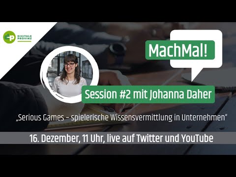 Digitale Provinz: MachMal! Folge #2 mit Johanna Daher