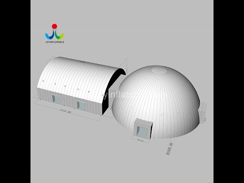 Giant Outdoor Portable Inflatable dome tent with big tunnel