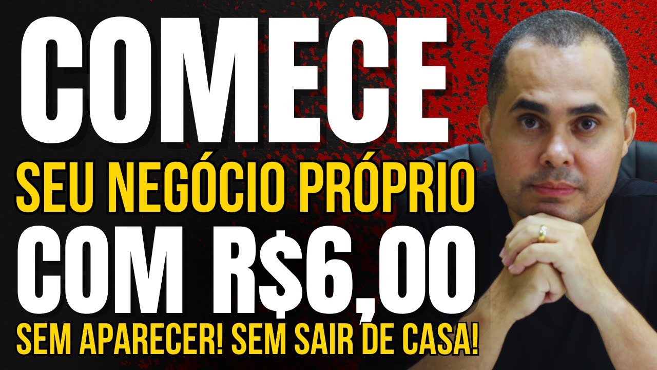 Comece seu próprio negócio com R$6,00 fazendo renda extra em casa sem aparecer usando a Shopee