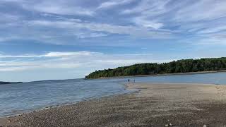 Bar Harbor ME Bar Island high tide time-lapse