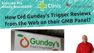 How Did Gunday's Trigger Reviews from the Web on their GMB Panel? Kalicube #DailyBrandSERP