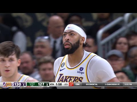 INSANE GAME! Los Angeles Lakers vs Milwaukee Bucks Final Minutes ! 2022-23 NBA Season