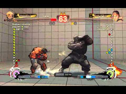Narilarga (Ryu) vs Shadow22shadow (Gouken) Endless 4 - SSFIV 2012 AE